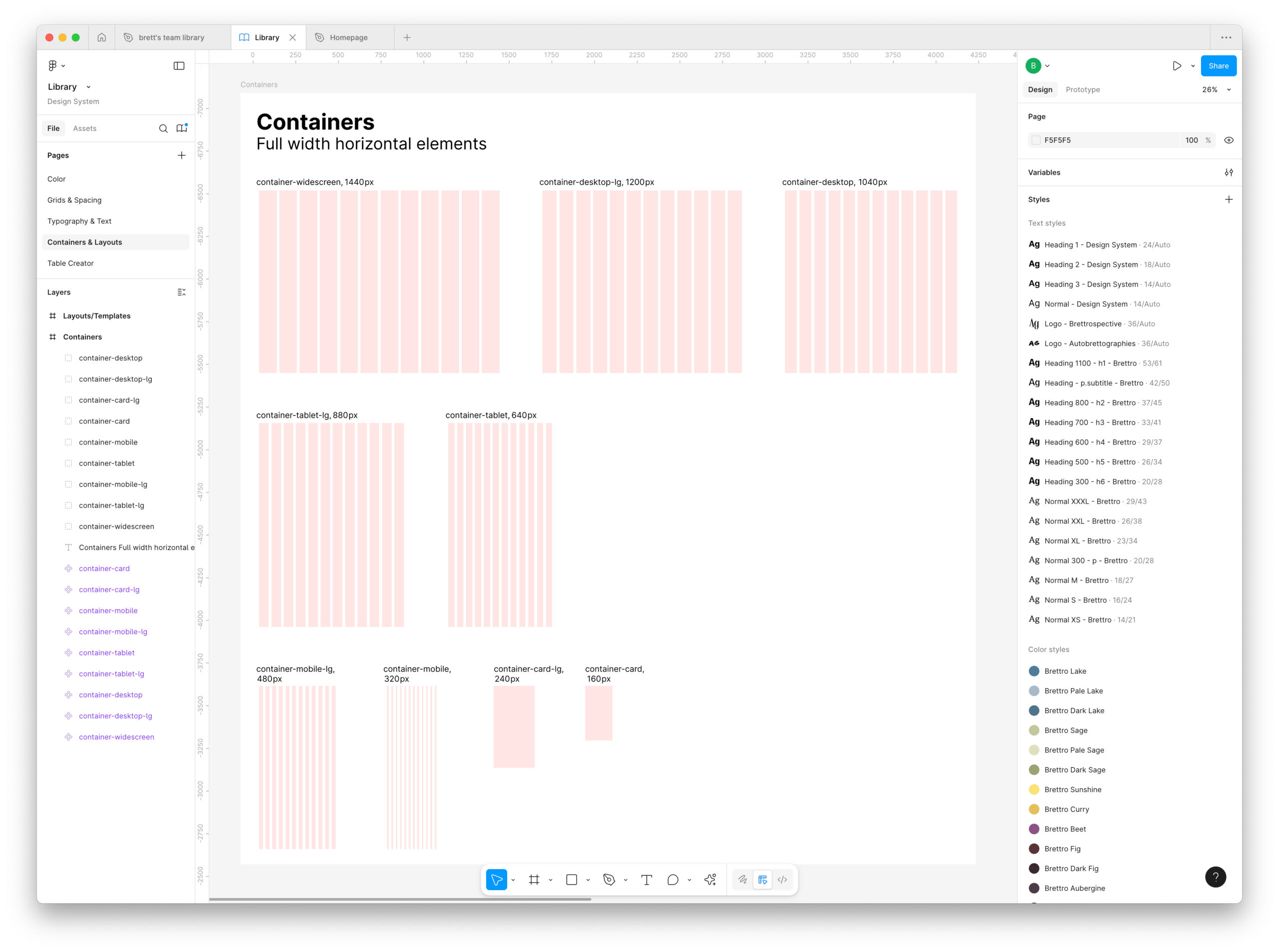 Containers using a 12 column grid.