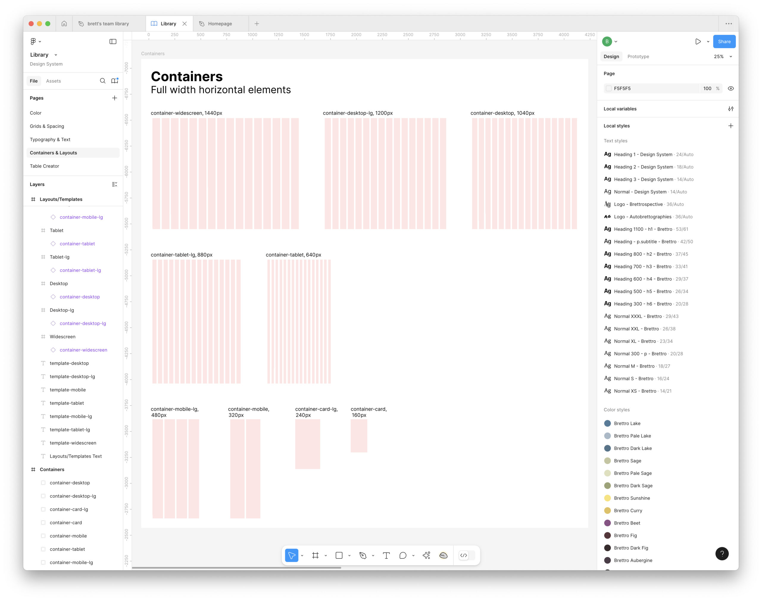 Containers using a 16 column grid.